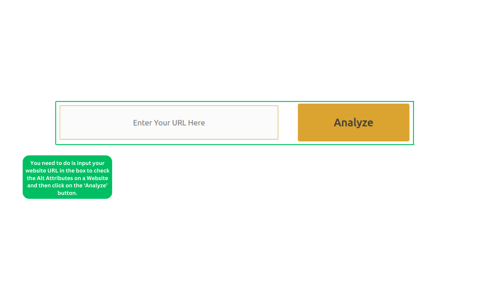 check alt attributes on a website, with seo checker