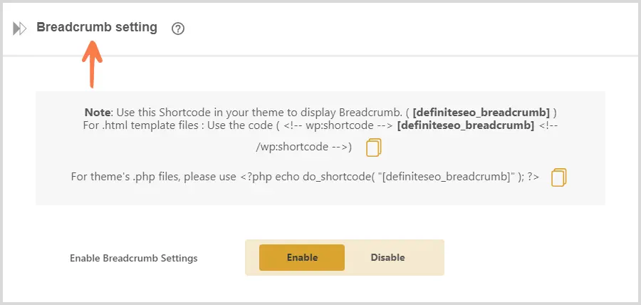 How to Add Breadcrumbs Using DefiniteSEO WordPress Plugin