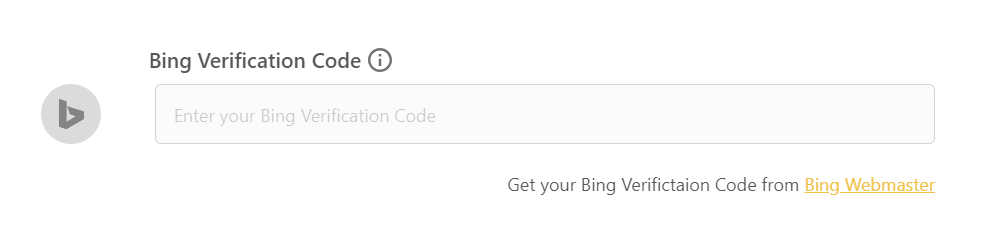 add bing verification code