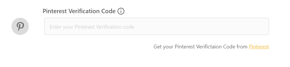 add pinterest verification code