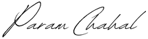 Param Chahal signature