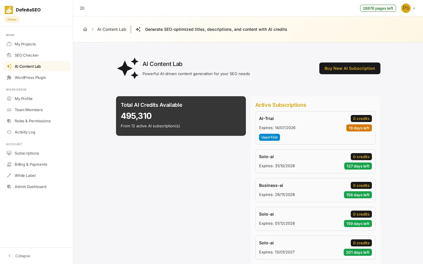 AI Content Lab - Open the AI Content Lab